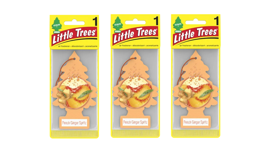 Little Trees Car Air Freshener Peach Ginger Spritz (Pack of 3)