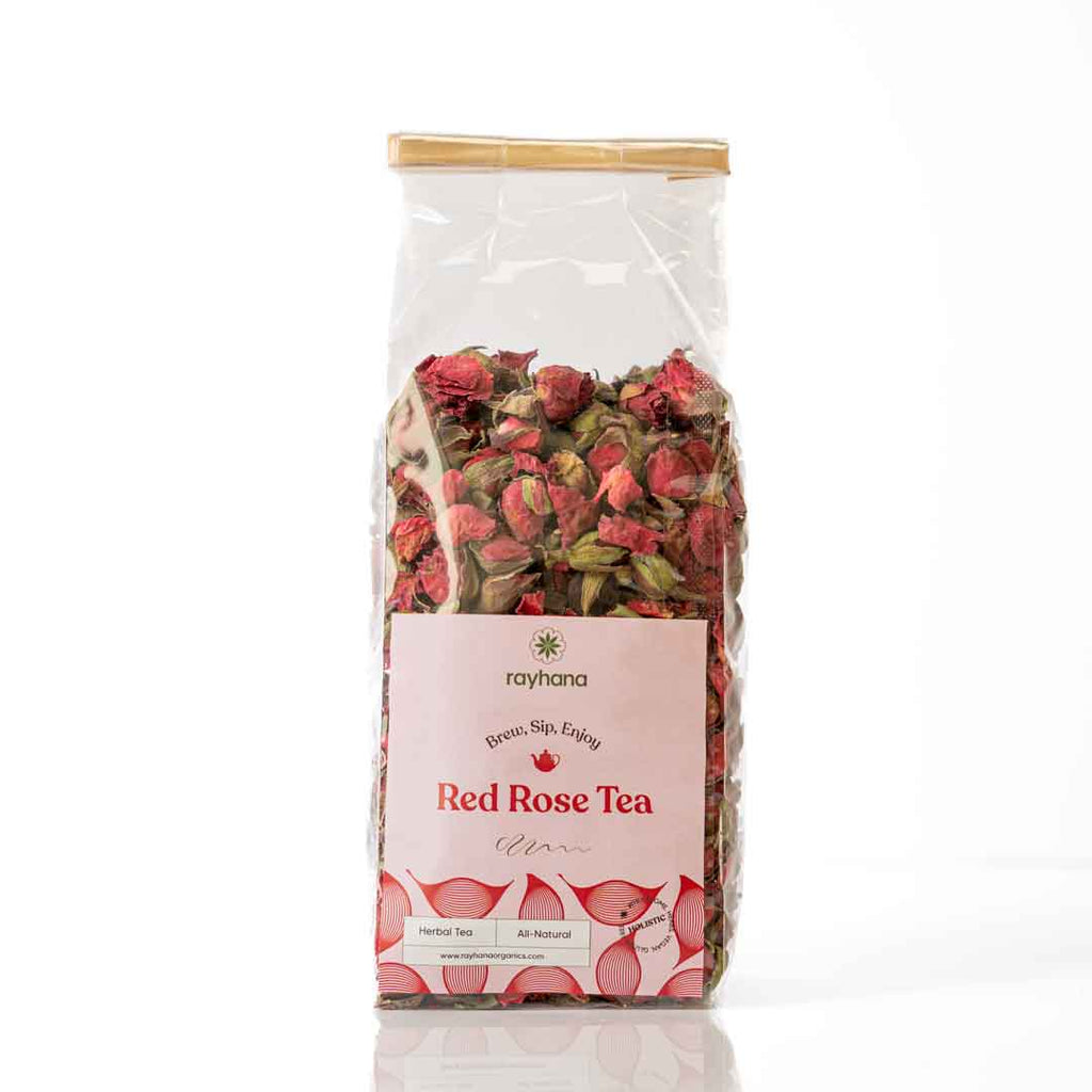 Red Rose Tea – Whole Rose Buds Herbal Tea by Rayhana